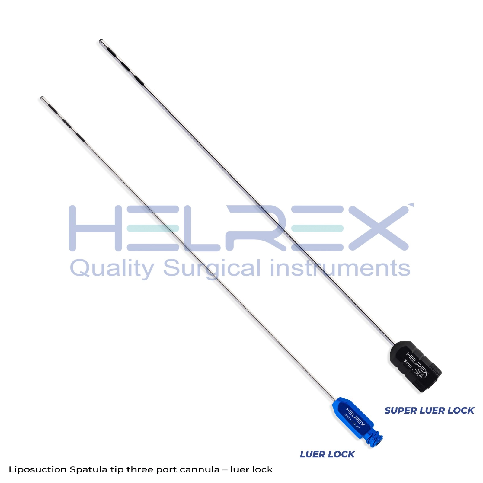 Spatula tip three port cannula