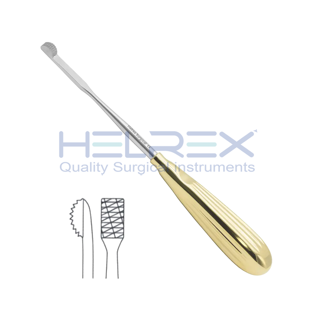 Plastic Surgery Instrument Glabella-Nasal-Rasp
